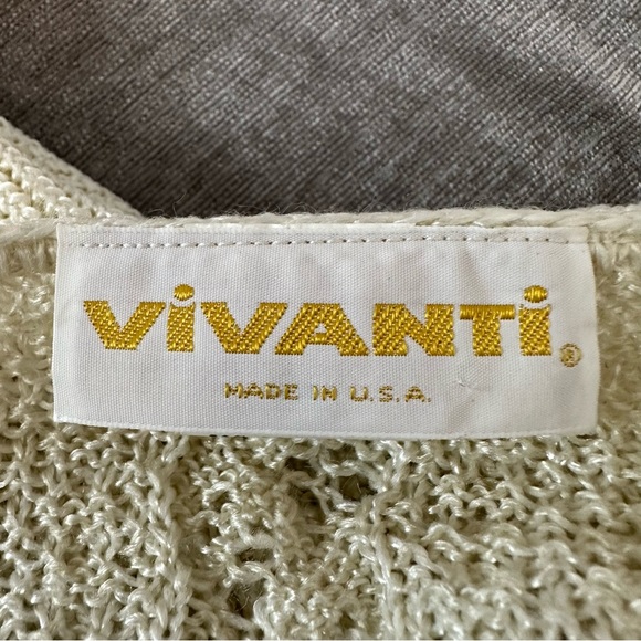 Vintage Vivanti 70s 80s Size 14 Knit Sweater&Skirt Crochet Cottagecore 2pc Set - Picture 3 of 16